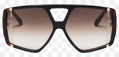 Square Logo Sunglasses In - Mcm Oversized Vintage png