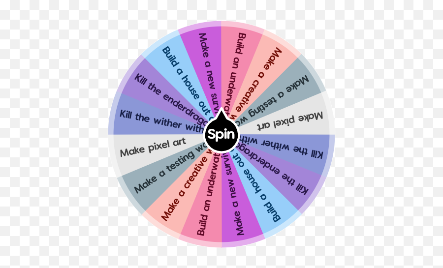 Stuff To Do In Minecraft Spin The Wheel App - Build In Minecraft Spin The Wheel Png,Minecraft Png