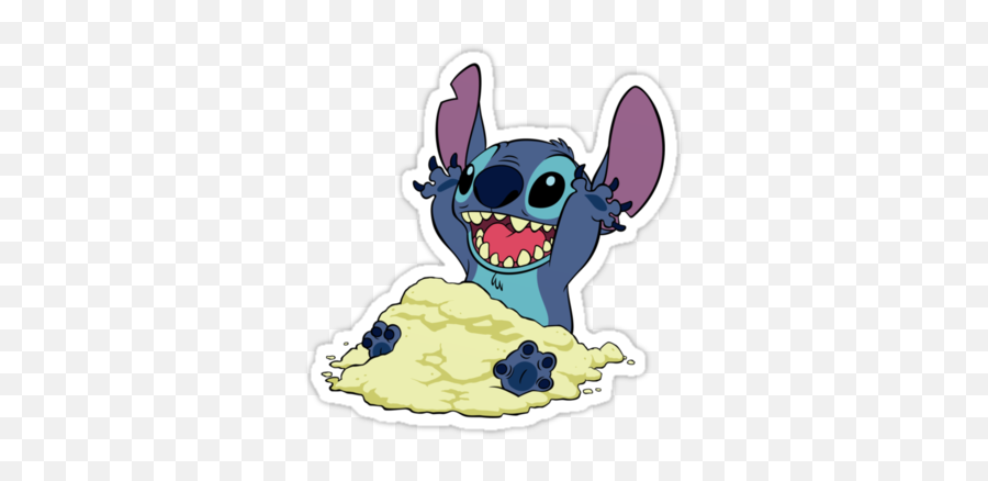 Happy Stitch Stickers Lilo And Coloring - Disney Mouse Pads Png,Lilo And Stitch Png