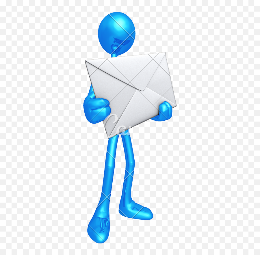 Email Concept 3d Person With Envelope - Clip Art Png,Email Clipart Png
