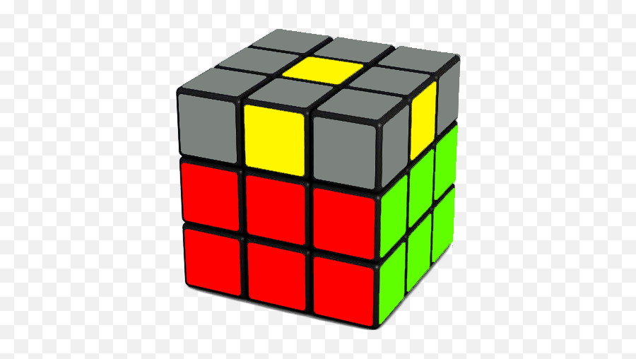 Step 5 - Making A Yellow Cross On The Top Of The Rubiku0027s Cube Cube En Braille Png,Yellow Dot Png