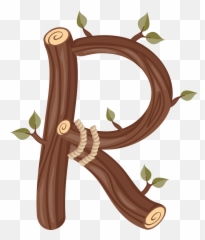 R Lettering Alphabet Style Clip - Safari Letters Png,Letter R Png