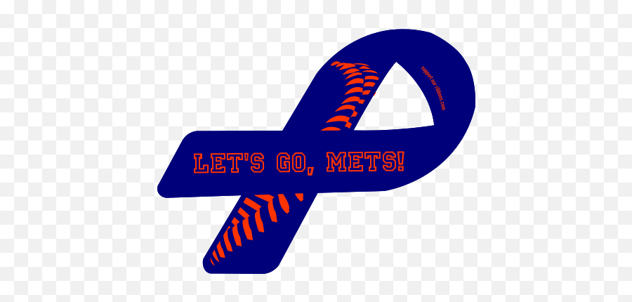Letu0027s Go Mets - Custom Ribbon Adult Survivors Of Child Abuse Png,Mets Logo Png