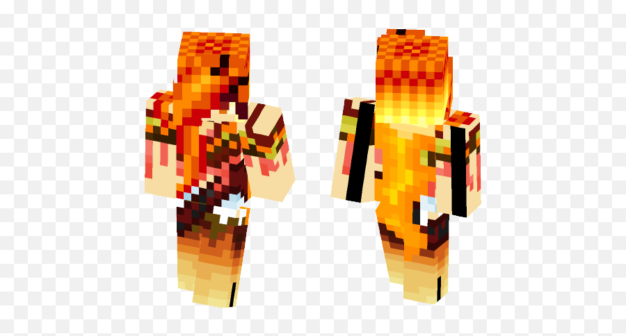 Download The Lava Goddess Minecraft Skin For Free - Minecraft Skin Lava God Png,Minecraft Lava Png