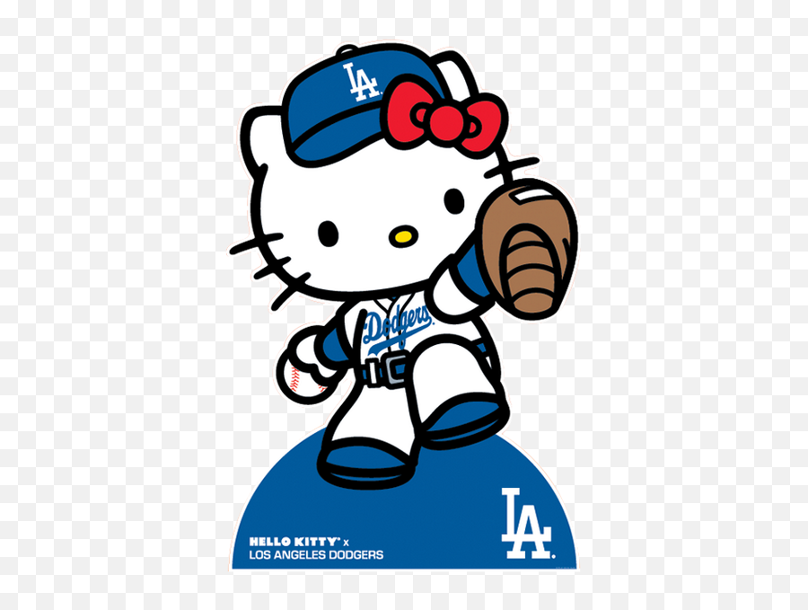 4 Kaehcee Rt Dodgers - Dodger Hello Kitty Transparent Hello Kitty Los Angeles Png,Dodgers Logo Png