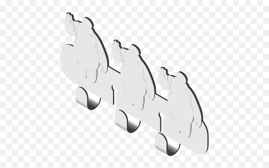 Baymax Key Holder - 288 3d Cad Model Library Grabcad Horizontal Png,Baymax Png