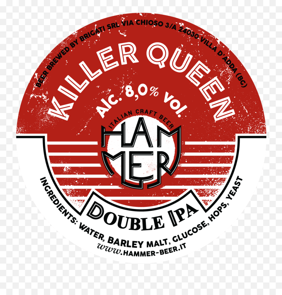 Killer Queen Double Ipa Hammer Beer - Birrificio Hammer Png,Killer Queen Transparent