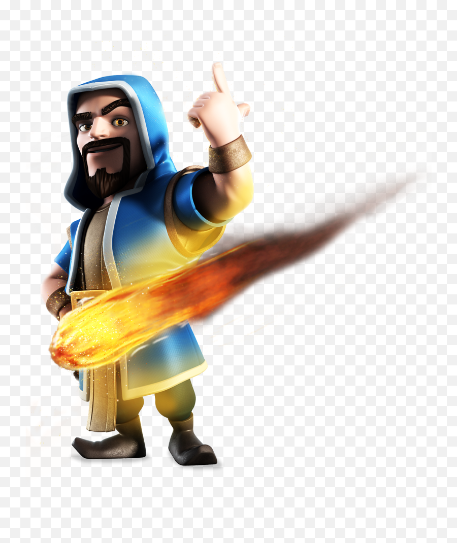 Clash Of Clans Wizard Png Clipart Download - Clash Clash Royale Ice Wizard Png,Clash Royale Transparent