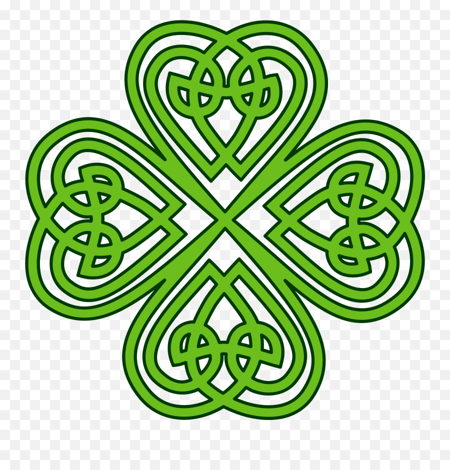 Download Hd Big Image - Shamrock Celtic Knot Transparent Celtic 4 Leaf Clover Png,Celtic Knot Transparent Background