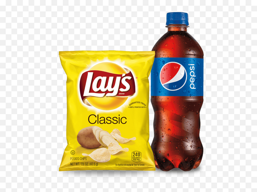 20oz Bottled Soda U0026 Chips - Sides Drinks U0026 Desserts Transparent Chips And Drink Png,Soda Png