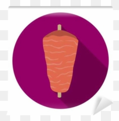 Doner Kebab Icon In Flat Style Isolated White Background Meats Symbol Stock Vector Illustration Wall Mural U2022 Pixers - We live change London Underground png