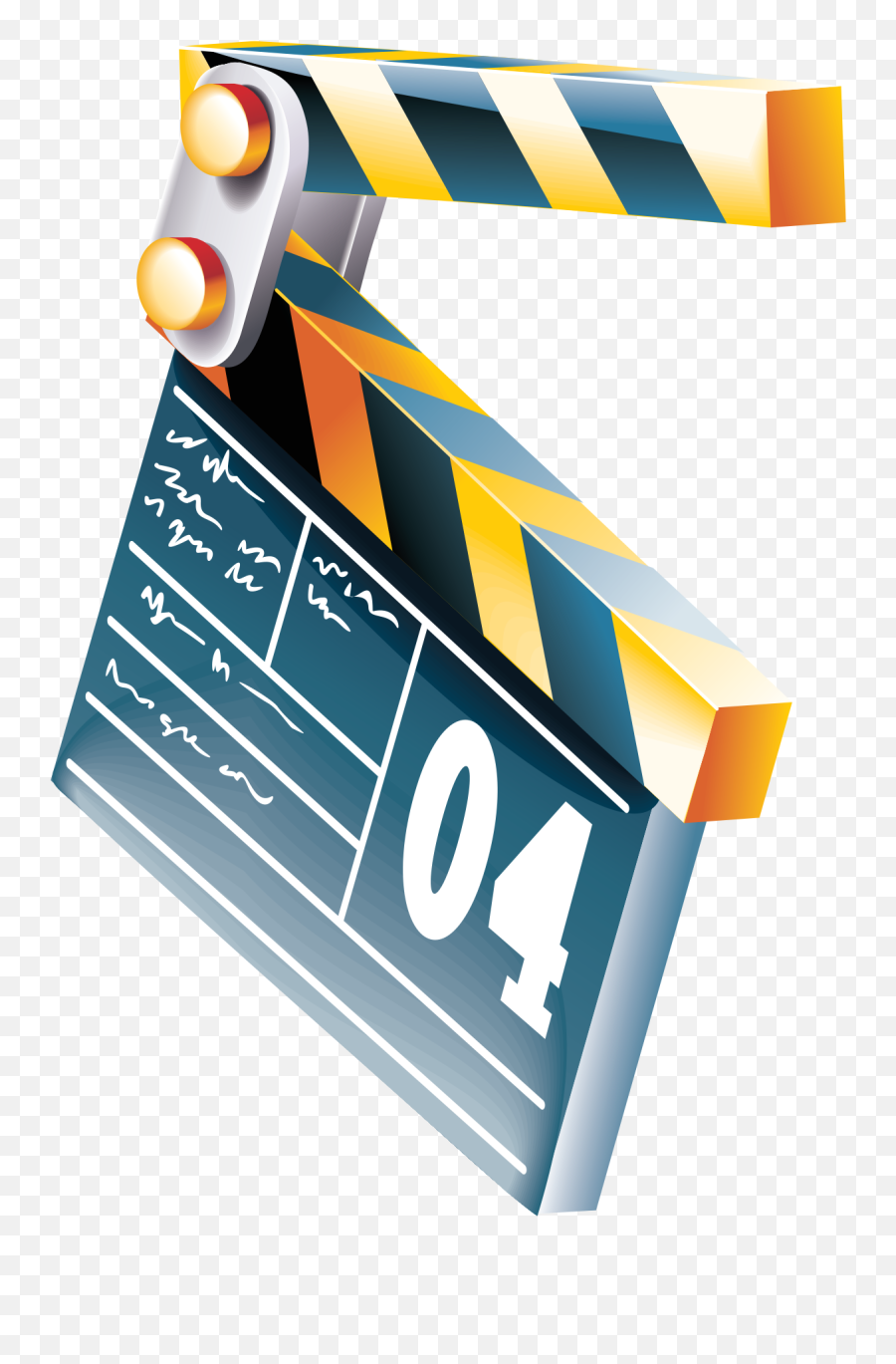 Clapper Board Icon Png Image Free - Clapper Board 3d Icon Png,Clapper Icon