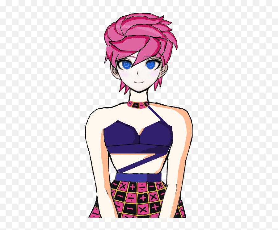 Sonia Nevermind As Trish Una From Jjba Golden Wind Danganronpa - Midriff Png,Sonia Nevermind Icon