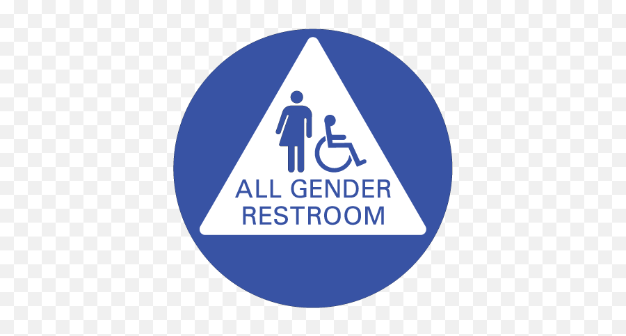 Ada All Gender Restroom Door Sign 12x12 - All Gender Restroom Sign Png,Restrooms Icon