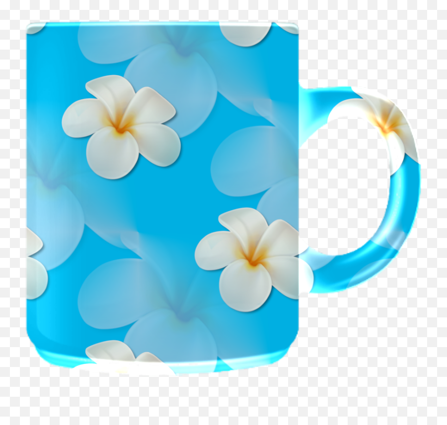 Monica Michielin Alphabets White Flower Plumeria Blue - Girly Png,Blue Flower Icon