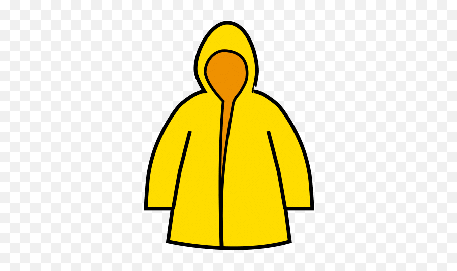 Raincoat In Arasaac Global Symbols - Easy Coloring Raincoat Drawing Png,Raincoat Icon