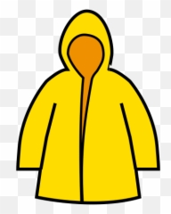 Raincoat Arasaac Global Symbols - Easy Coloring Raincoat Drawing png