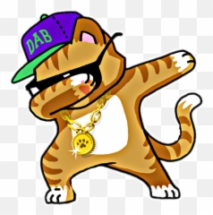 Cool Cat Dab - Dabbing Cat Funny Shirt Dab Hip Hop Dabbing Dabbing Cat Png,Sad Cat Png