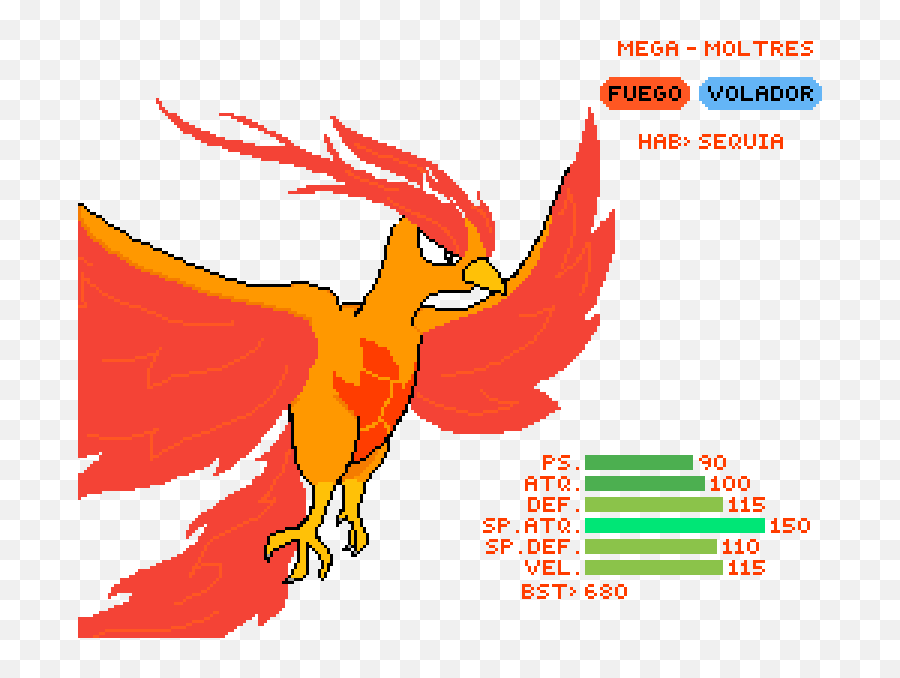 Moltres - Pixilart Fictional Character Png,Weasyl Icon