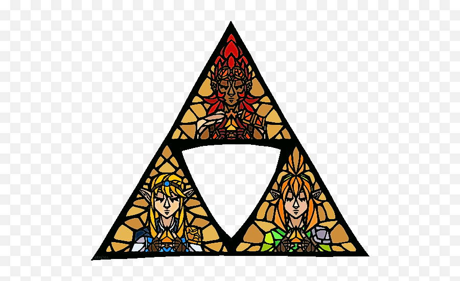 Triforce Of Stained Glass Zelda Amino - Language Png,Botw Zelda Icon