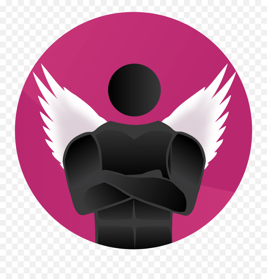 Logo Design For A Bouncer Outline With Angel Wings No Text - Angel Png,Angel Wing Icon