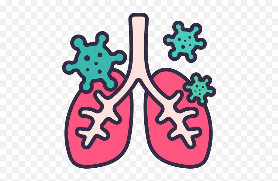 Lungs Coronavirus Covid Sick Disease Infect Free Icon - Pulmones Con Coronavirus Png,Lung Icon