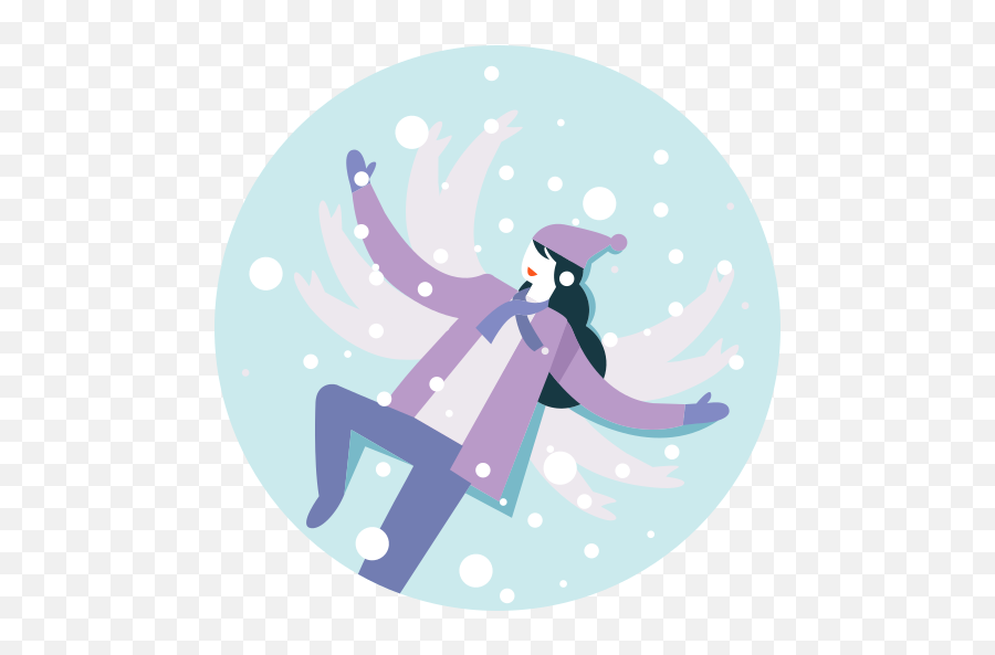 Activity Happy Lying Down Snowfall Winter Woman Free - Svg Animation After Effects Png,After Effects Icon