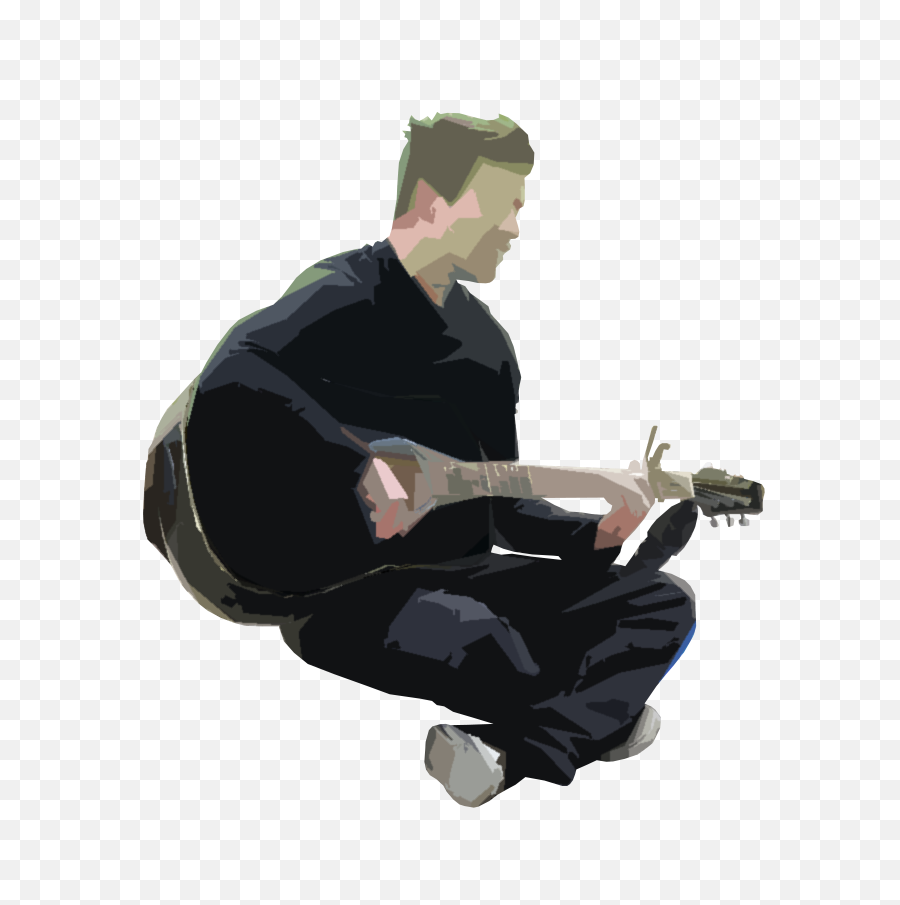 Person Sitting In Chair Back View Png - Human Guitar Png,Person Sitting Back Png