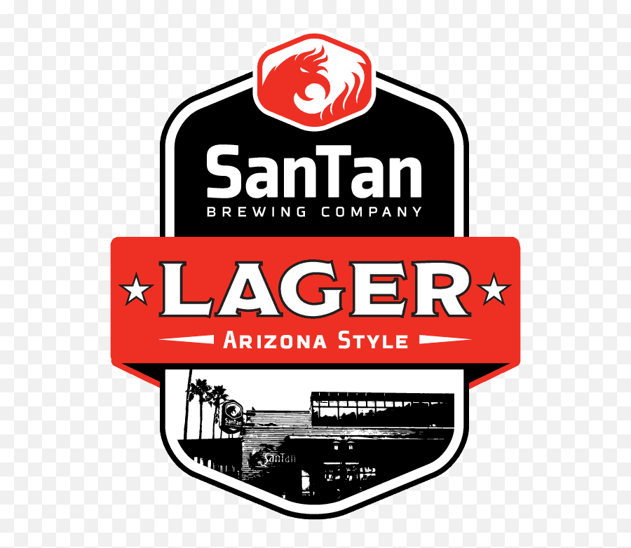 Santan Brewing Company Best Local Arizona Brewery Png No Sky Red Shield Icon