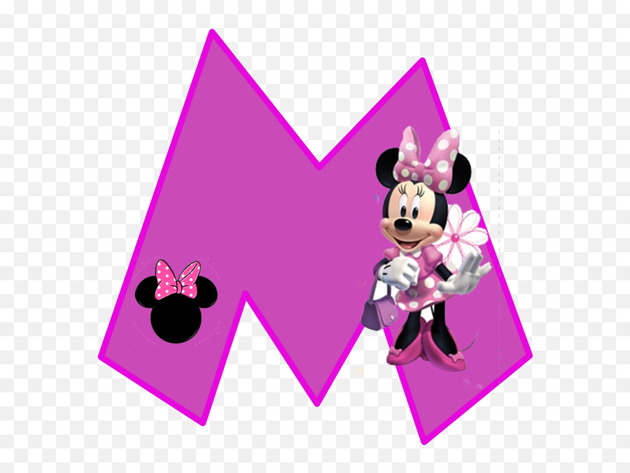 Download Alfabeto Púrpura De Minnie - Wigglewalls 10 Minnie Minnie Mouse Letters Alphabet Png,Minnie Mouse Bow Png