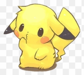 Kawaii - Otakuday Pokemon Chibi Png Cute Pikachu Black Background,Chibi Png