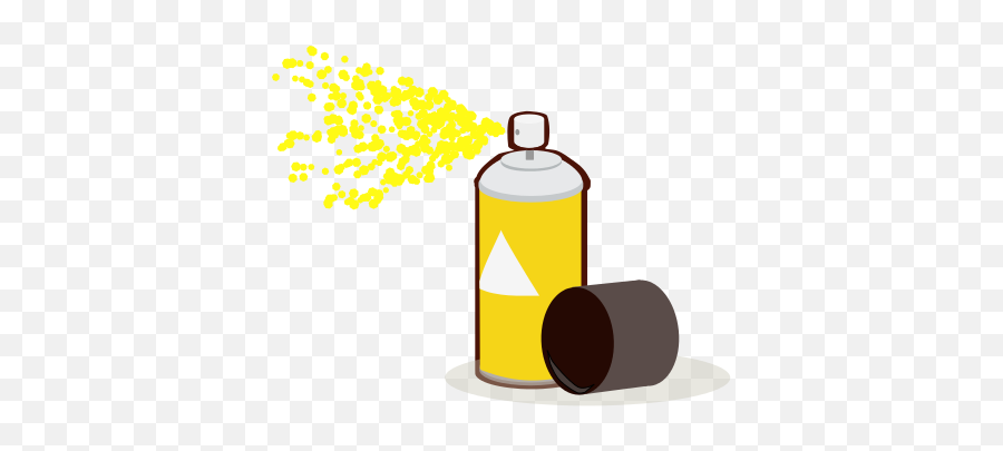 Yellow Spray Paint Can Png Image - Spray Paint Clipart Transparent,Paint Can Png