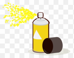 Yellow Spray Paint Can Png Image - Spray Paint Clipart Transparent,Paint Can Png