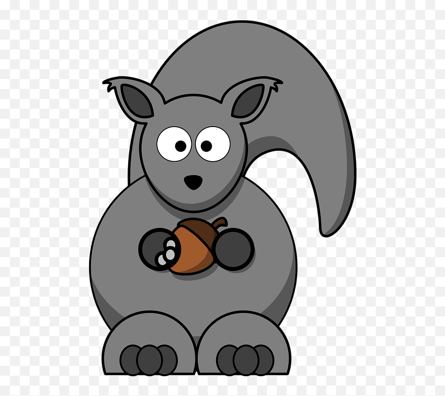 Squirrel Rodent Gray - Free Vector Graphic On Pixabay Grey Squirrel Clip Art Png,Squirrel Transparent Background