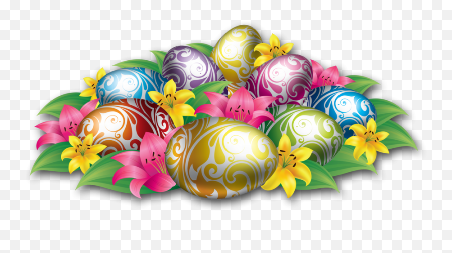 Easter Eggs Png High - Background Power Point Bergerak,Easter Eggs Png