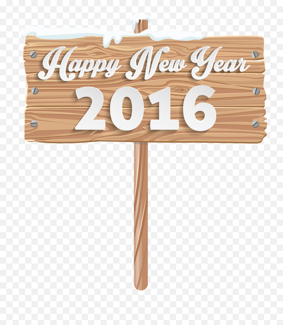 Wooden Sign Png Clipart I - Wooden Happy New Year Sign,Wood Sign Png