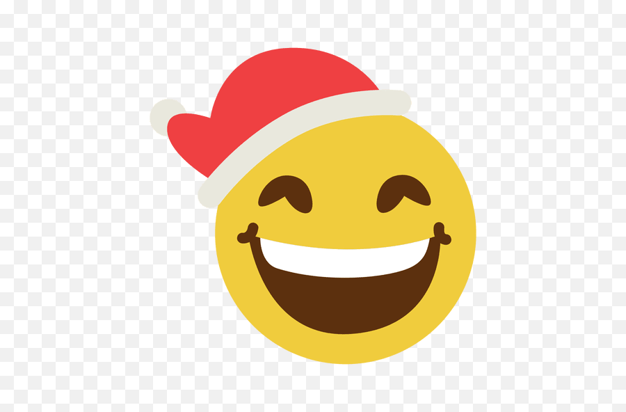 Smiling Santa Claus Hat Face Emoticon - Smiley Png,Santa Face Png