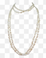 Vintage Fresh - water Pearls Necklace And Bracelet png