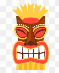 Tiki Clipart Png - Clip Art Tiki Mask,Tiki Png