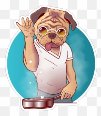 Funny Salt Bae French Bulldog Sticker - Cool Backgrounds 2018 Meme Png,Salt Bae Png