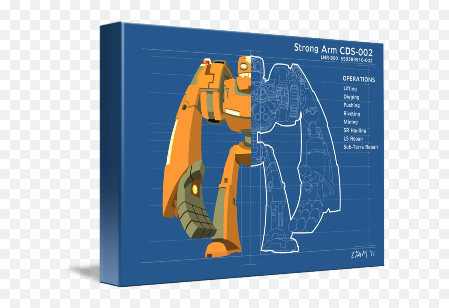 Strong Arm Robot By Liam Robinson - Robot Blueprint Png,Strong Arm Png