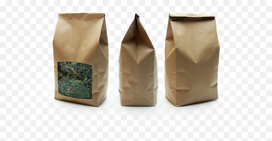 Paper Bags With Square Window U2013 Litprint Kraft - Paper Bag With Window Png,Paper Bag Png