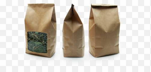 Paper Bags With Square Window U2013 Litprint Kraft - Paper Bag With Window Png,Paper Bag Png