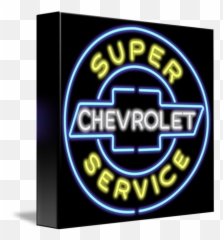 Chevrolet Neon Sign By Ricky Barnard - png