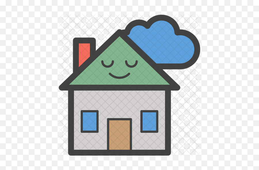 House Emoji Icon Of Colored - Vector Graphics Png,House Emoji Png