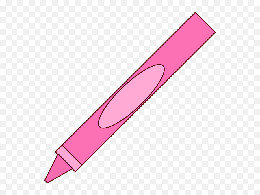Pink Crayon Clip Art - Pink Highlighter Png,Crayon Png