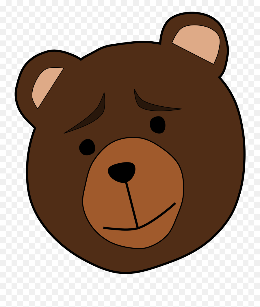 Bear Face Cartoon Drawing - Cartoon Transparent Bear Face Png,Cartoon Bear Png