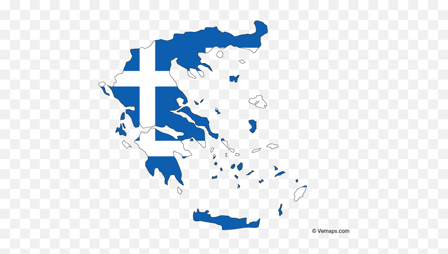 Vector Maps Of Greece Free - Greece Map Vector Png,Greek Png