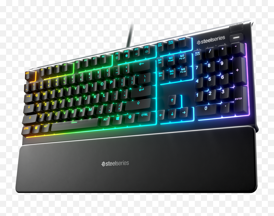 Steelseries Apex 3 - Keyboard Backlit Usb Key Switch Whisper Quiet Gaming Switch Steelseries Apex 3 Png,Gaming Keyboard Png