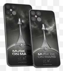 Posh New Titanium U0027elon Musku0027 Iphone 12 With Spacex Logo - Musk Be On Mars Iphone Png,Elon Musk Png
